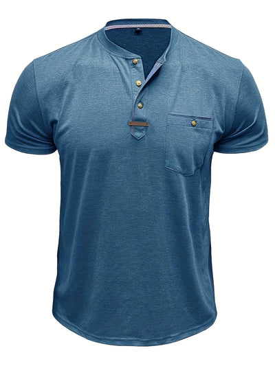 Saxon – Elegant Rundhalsausschnitt T Hemd Mit Tasche