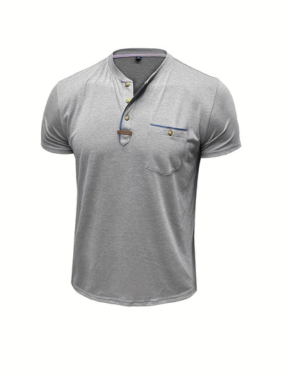 Saxon – Elegant Rundhalsausschnitt T Hemd Mit Tasche