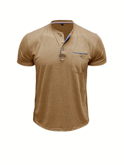 Saxon – Elegant Rundhalsausschnitt T Hemd Mit Tasche