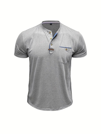 Saxon – Elegant Rundhalsausschnitt T Hemd Mit Tasche