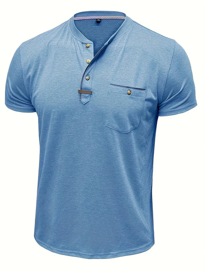 Saxon – Elegant Rundhalsausschnitt T Hemd Mit Tasche
