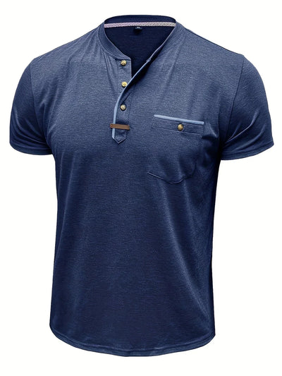 Saxon – Elegant Rundhalsausschnitt T Hemd Mit Tasche
