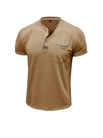 Saxon – Elegant Rundhalsausschnitt T Hemd Mit Tasche