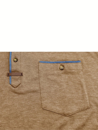 Saxon – Elegant Rundhalsausschnitt T Hemd Mit Tasche