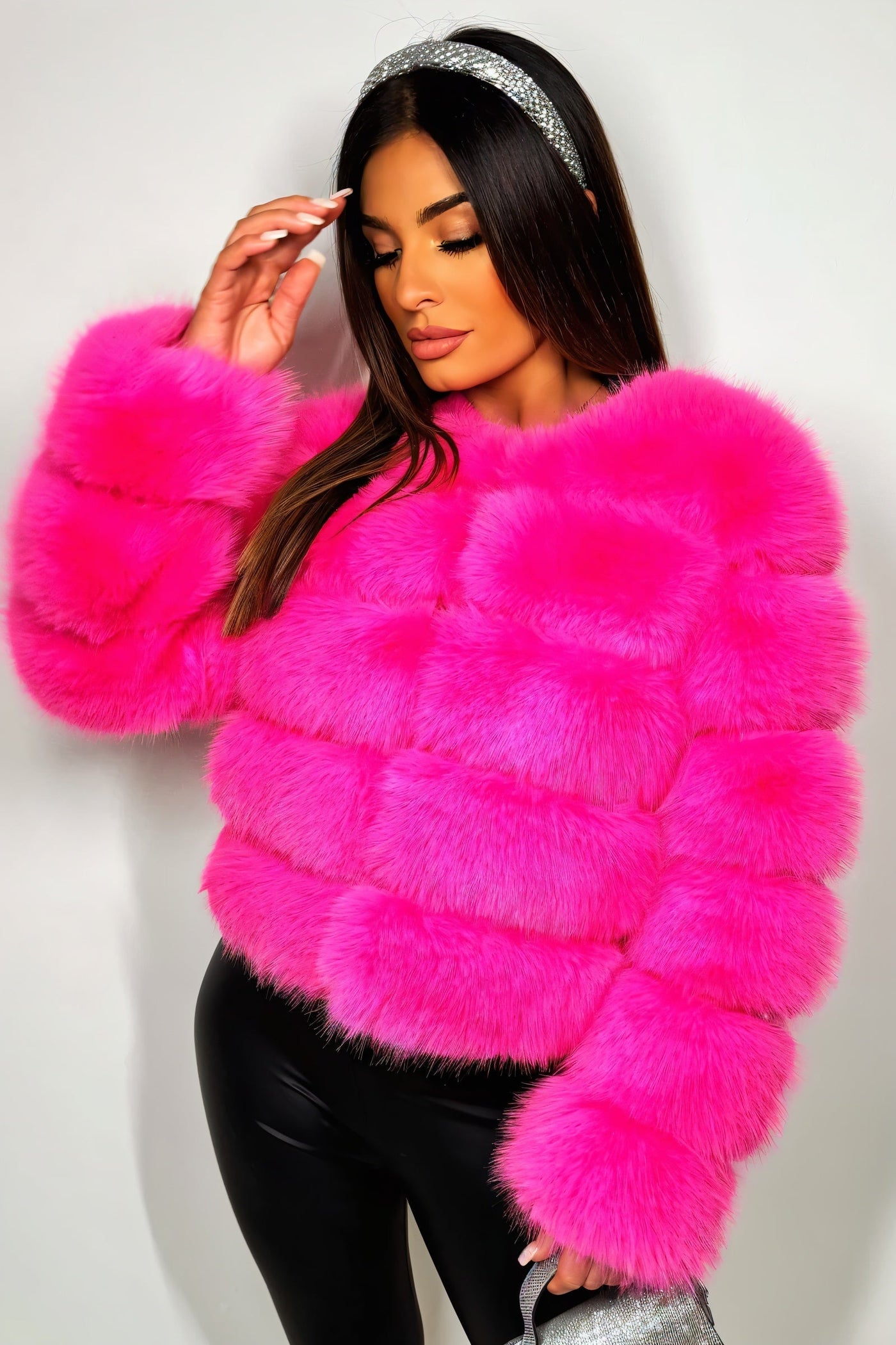 BEATRICE Kunstfell-Bubble-Jacke