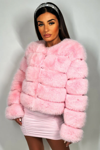 BEATRICE Kunstfell-Bubble-Jacke