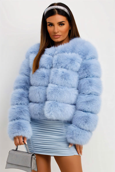 BEATRICE Kunstfell-Bubble-Jacke