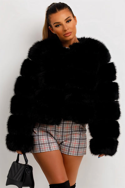 BEATRICE Kunstfell-Bubble-Jacke