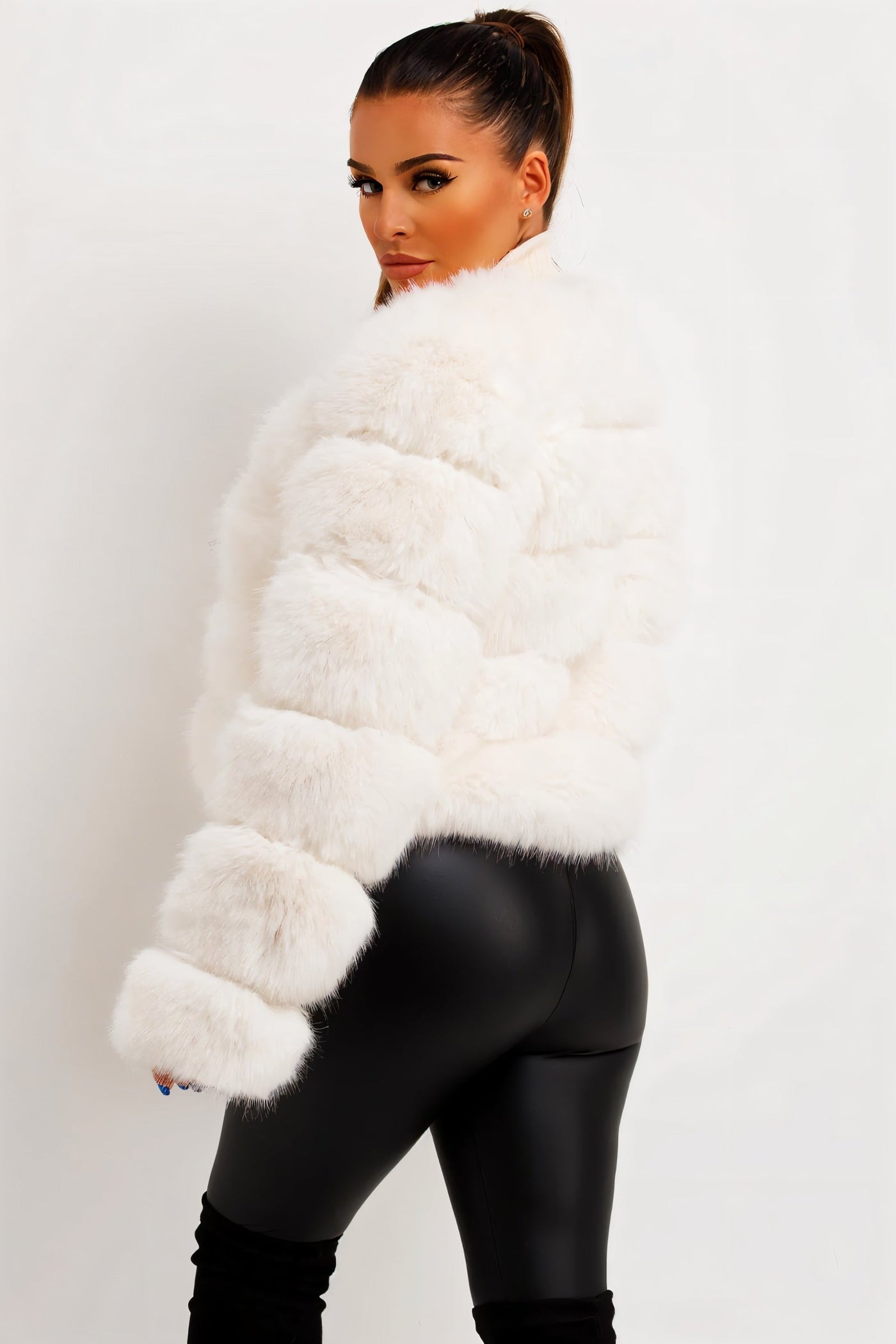 BEATRICE Kunstfell-Bubble-Jacke