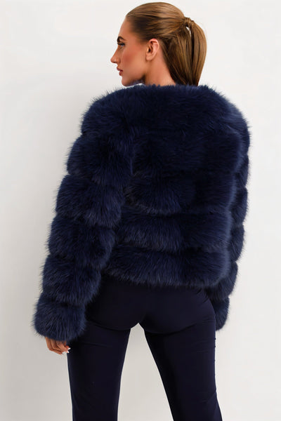 BEATRICE Kunstfell-Bubble-Jacke